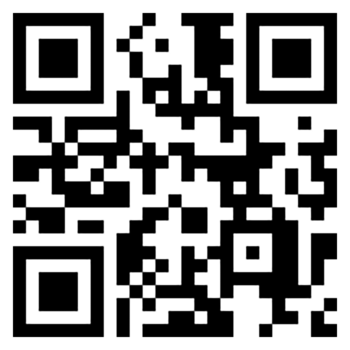 QR kód weboldalra mutató Fekete-fehér QR kód, amely egy weboldalra vagy információra mutat.