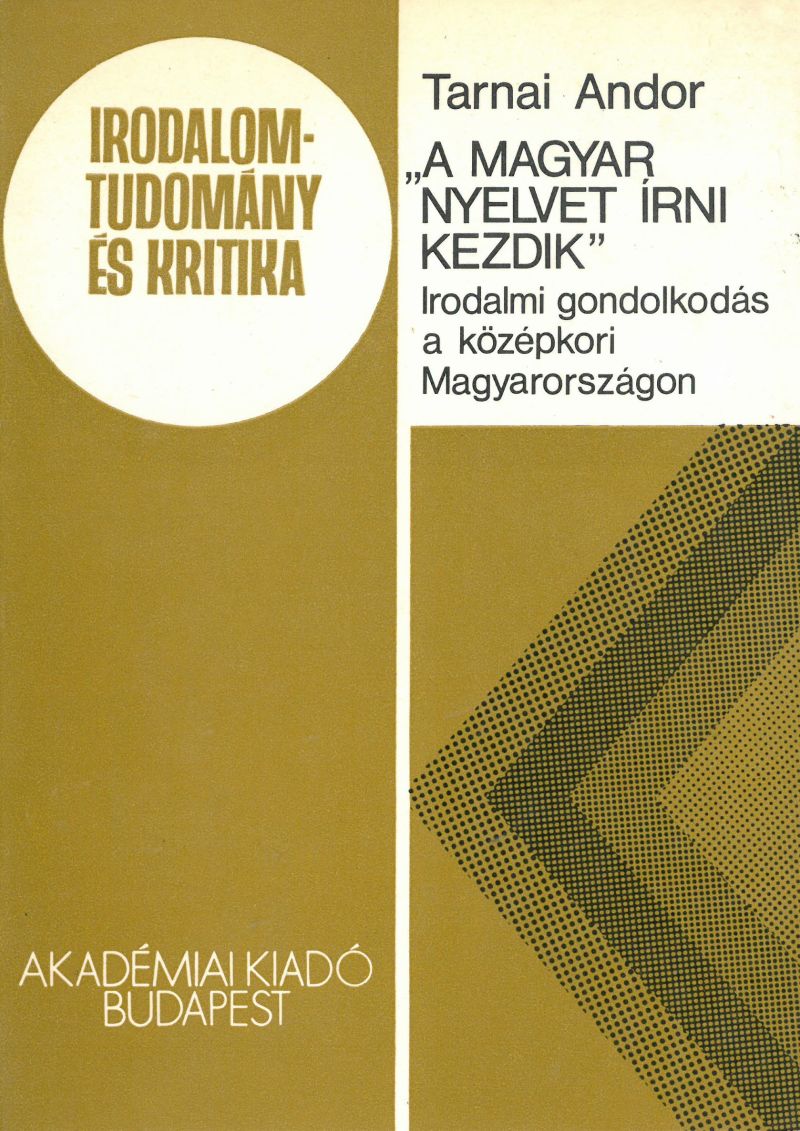 "A magyar nyelvet írni kezdik"