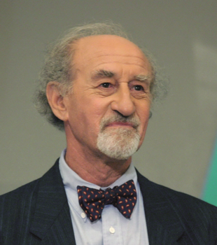 Idős férfi elegáns öltönyben és csokornyakkendőben Idős férfi elegáns öltönyben és csokornyakkendőben, háttér homályos.