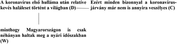 Koronavírus első hulláma utáni hatások és veszélyesség Szöveg a koronavírus első hulláma utáni halálesetekről és a járvány veszélyességéről.