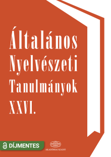 Általános Nyelvészeti Tanulmányok XXVI.