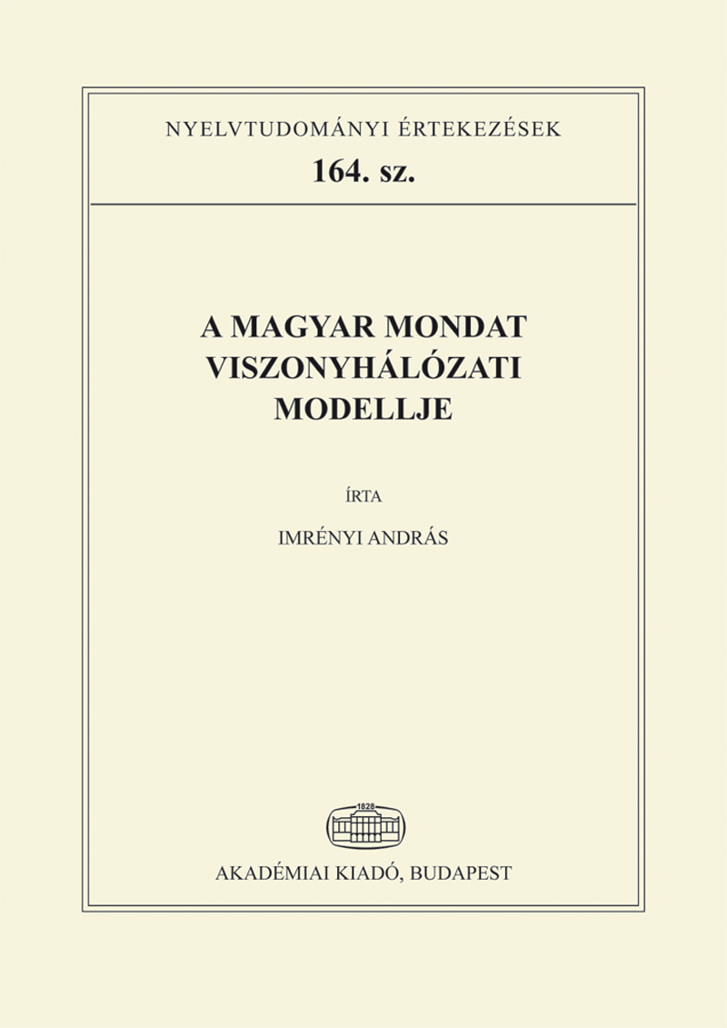 A magyar mondat viszonyhálózati modellje